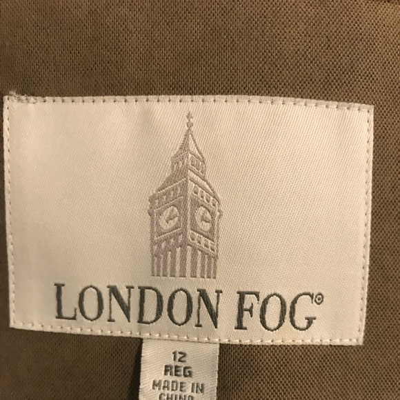 London Fog Trench Coat - Size 12 Reg. - Picture 8 of 9